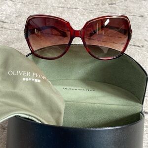OLIVER PEOPLES ILANA Sunglasses in Rococo Spice Brown Gradient Lens